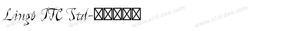 Lingo ITC Std字体转换